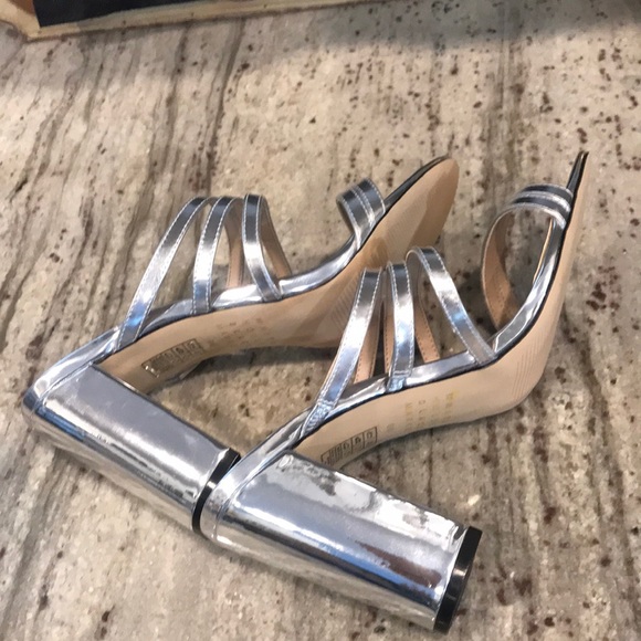 Silver Sandals Size 9 New WHBM - Picture 4 of 7